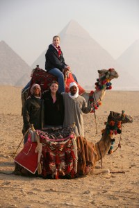 Gail and Erin in Egypt in 2006