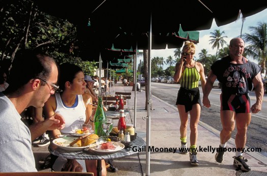 People watching, South Beach, Miami, Florida