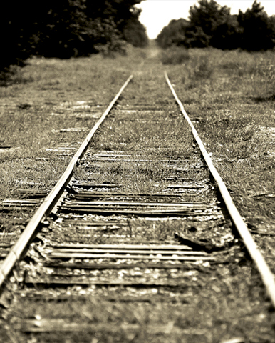 Train tracks, Mississippi