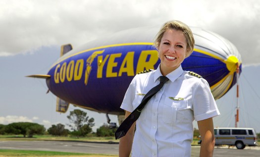 Taylor Laverty, Pilot of Good Year Blimp, Carson, CA