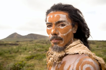 Native Rapa Nui Man, Easter Island, Chile